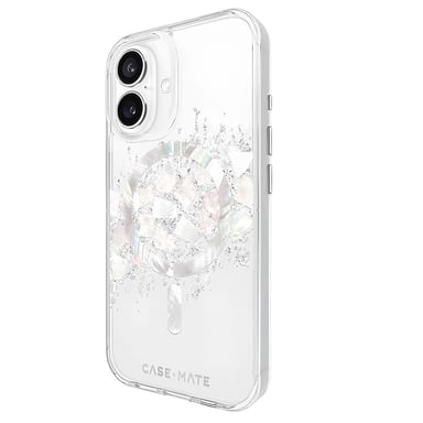 Custodia per iPhone 16 MagSafe antiurto antimicrobica Decorata con madreperla