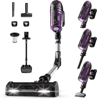 Aspirateur balai sans fil 320?W avec Tube Flex et LED