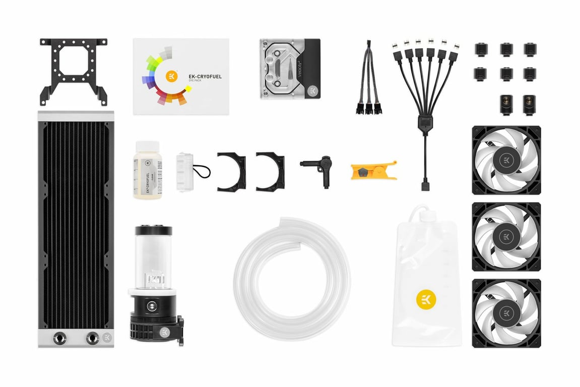 Accessorio Raffreddamento A Liquido EK Water Blocks - Adattatore 12 Mm G1/4, Nero E Nichel, Per Tubazioni Rigide