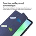 imoshion Coque tablette rigide Trifold pour Samsung Galaxy Tab A11 / A9 8.7 pouces - Bleu foncé