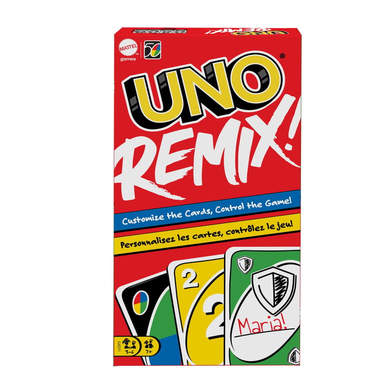 Mattel Uno Remix Jeu De Cartes Societe Voyage - vue 2