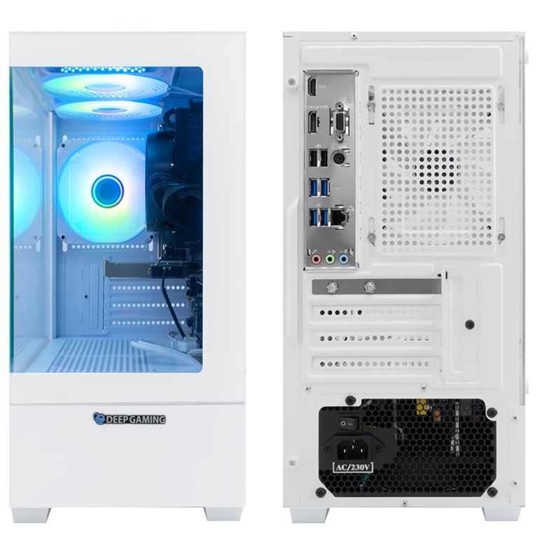 PC Gaming – Ordinateur de Bureau DeepGaming Spectre AMD Ryzen 5 / / SSD – Windows 11 Pro Neuf - vue 2