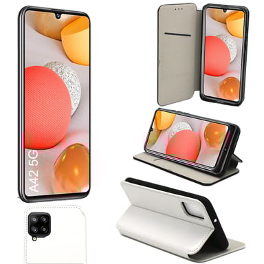 Samsung Galaxy A42 5G Etui / Housse pochette protection blanc