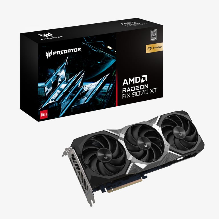 Acer Predator BiFrost Radeon RX 9070 XT OC AMD GDDR6 Neuf
