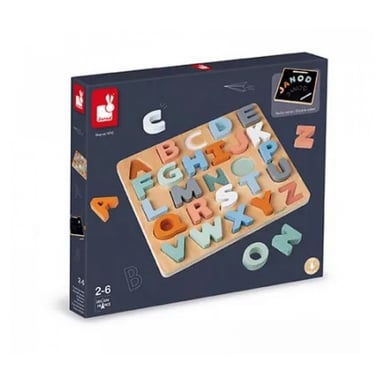 Sweet Cocoon Puzzle alfabético de madera para niños