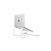 Support pour MacBook Curve Réglable en Aluminium Blanc
