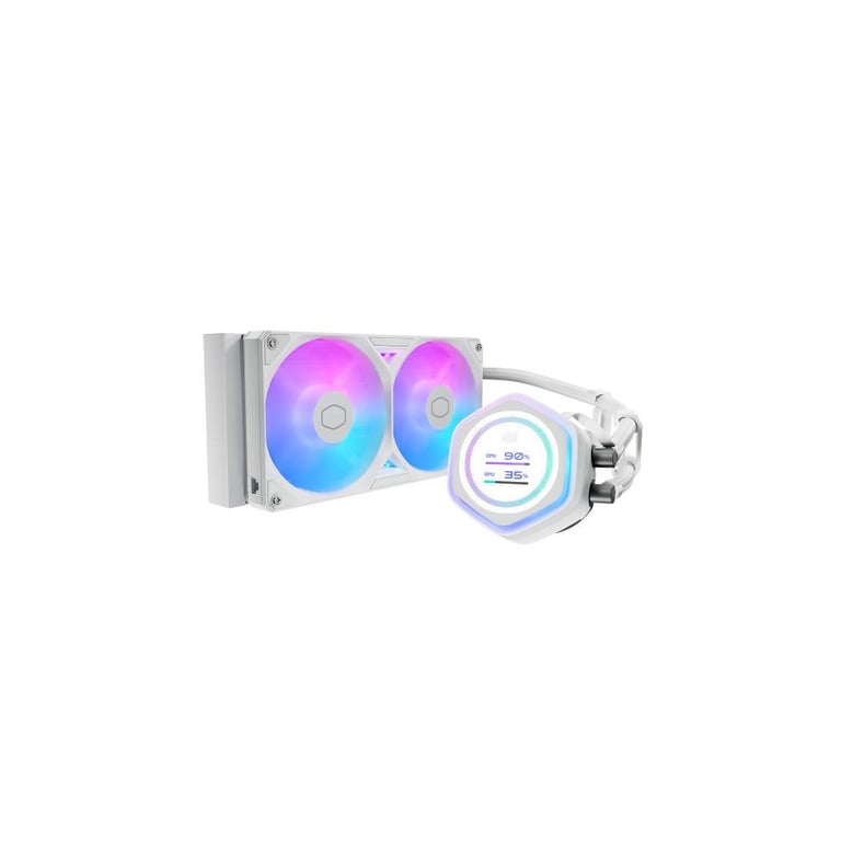 Refrigeración Líquida Cooler Master MasterLiquid Atmos II LCD 240mm 2 Ventiladores RGB - vue 3