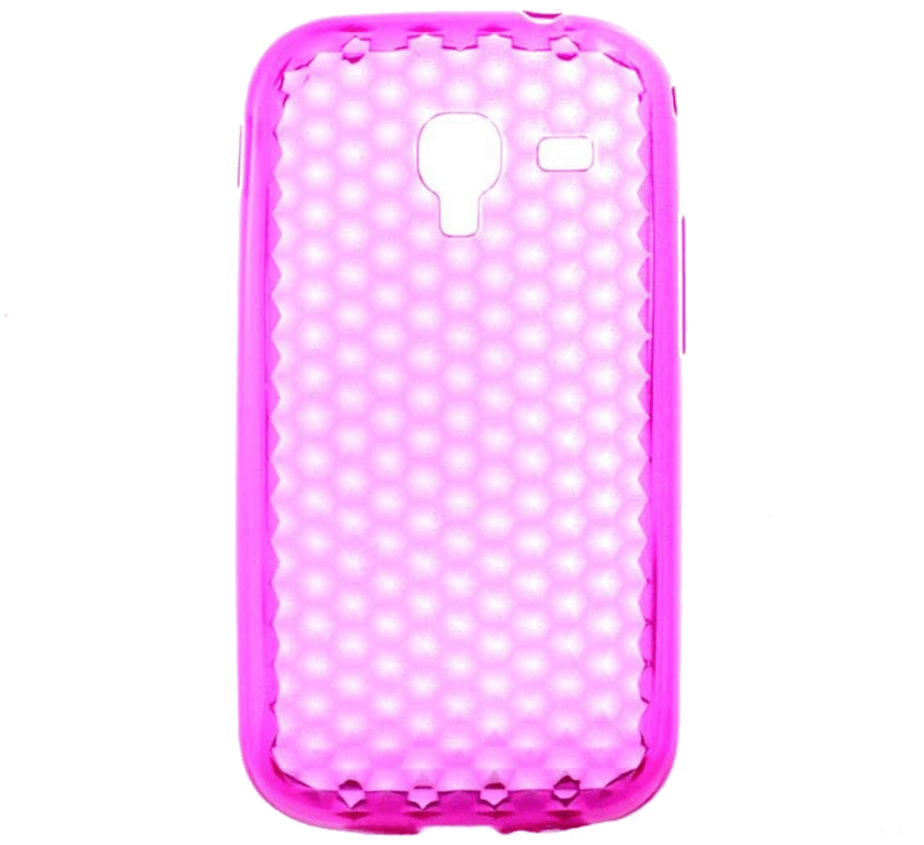 Coque silicone unie compatible Givré Rose Samsung Galaxy Ace 2