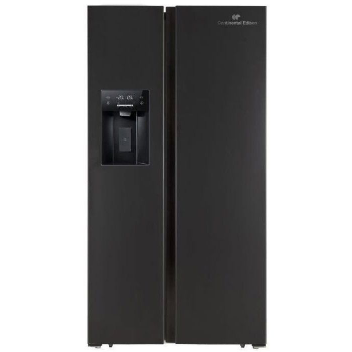 Réfrigérateur américain CONTINENTAL EDISON CERANF556B1 Distributeur eau / glaçons Classe E 911 x 706 x 178 cm - vue 10