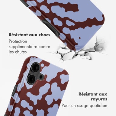 Selencia Coque arrière Vivid avec MagSafe pour Apple iPhone 16 - Moo'd Lavender Glow