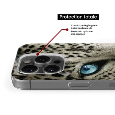 Funda de silicona - Compatible con Samsung Galaxy S22 Plus - diseño oeil de leopard