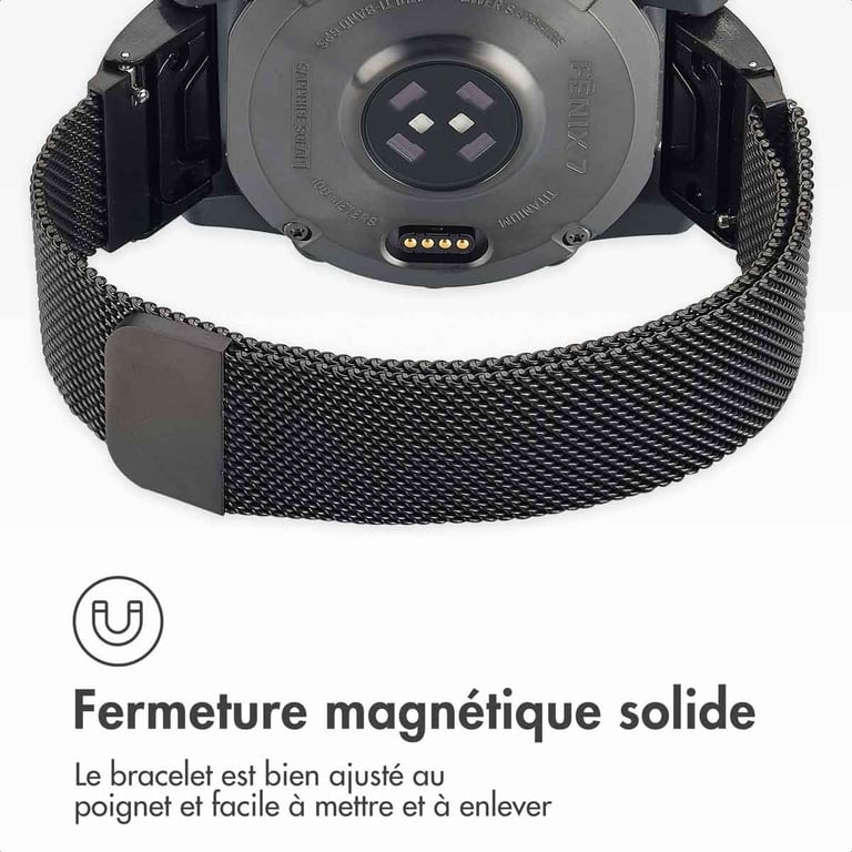Bracelet QuickFit® Milanais pour Garmin 20mm - vue 2