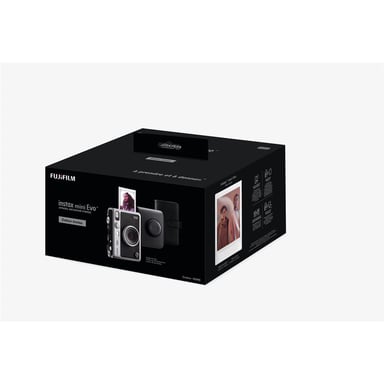 Pack Premium Appareil photo instantané Fujifilm instax mini Evo™ 2025 Noir + Housse de protection Noir + Album photo Noir