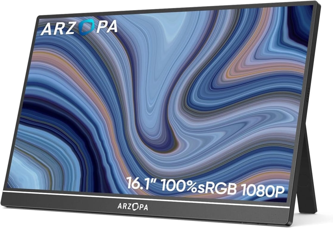 Ecran Portable ARZOPA Z1C ,16.1 Pouces 1920×1080 100%RGB FHD 60 Hz,Moniteur Portable IPS - Neuf
