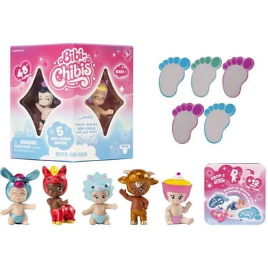 Pack 5 Figuras Bibi Chibis Cdu