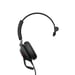 Jabra Evolve2 40, UC Mono Auricular con cable Diadema Escritorio/Centro de llamadas USB Tipo-C Bluetooth Negro