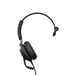 Jabra Evolve2 40, MS Mono Casque Avec fil Arceau Bureau/Centre d'appels USB Type-C Bluetooth Noir