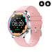 iP67 Reloj de fitness conectado por Bluetooth con medición de la presión arterial - Rosa