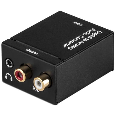 Convertidor de audio digital a analógico DAC Convertidor óptico a RCA Convertidor L/R