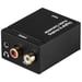 Convertidor de audio digital a analógico DAC Convertidor óptico a RCA Convertidor L/R