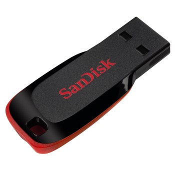 SanDisk Cruzer Blade 64 GB Unità flash USB USB Type-A 2.0 Nero, Rosso
