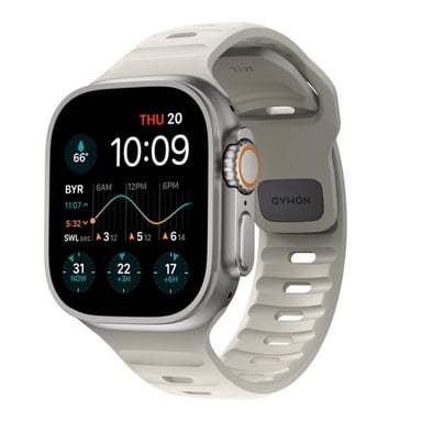 Nomad Correa deporte Apple Watch 44/45/46/49mm Gris