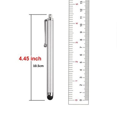 iLike PS1 Lápiz óptico universal para pantalla capacitiva (10,5 cm) para smartphone y tablet PC Negro