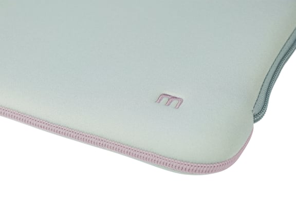 Funda de neopreno para portátiles de 12,5-14'', funda protectora para PC/portátil/Ultrabook de hasta 14'', bolsa compatible con MacBook Air/Pro 13,3'', gris/rosa