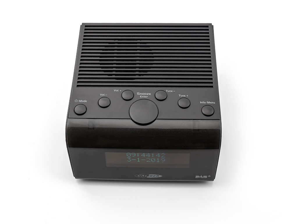 Reloj Despertador - Dab Plus y Radio FM - Doble Alarma con Snooze - Red y Batería - Negro (HCG011DAB)