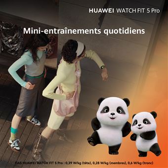 Montre connectée Huawei Watch Fit 5 Pro Bluetooth avec bracelet en nylon - vue 4