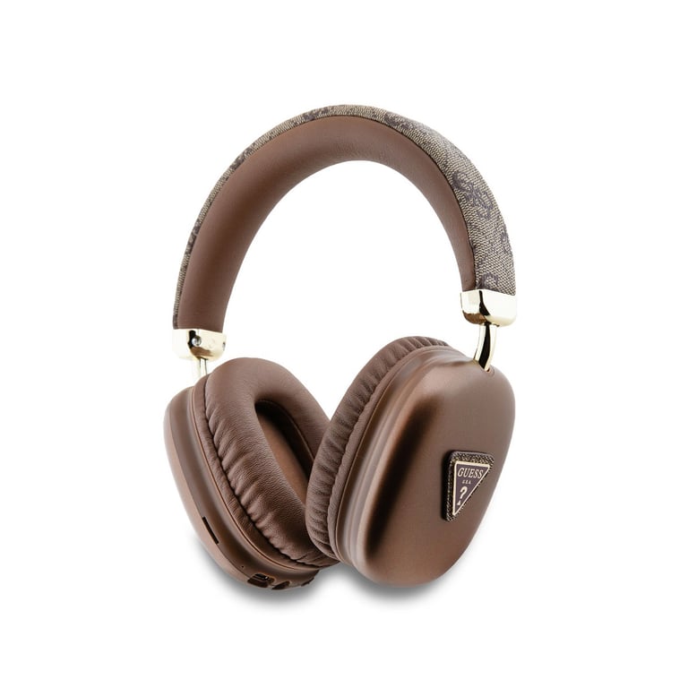Casque Audio Sans Fil Stéréo Bluetooth 5.3 Motif 4G Triangle Marron - Neuf