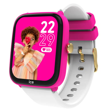 Montre connectée enfant ICE WATCH Smart Junior 2.0 Flashy Rose et Blanche