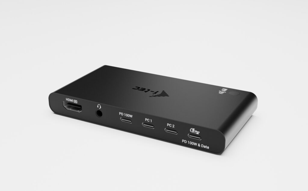 i tec KVM Docking Station HDMI for 2 hosts Power Delivery 2x - vue 3