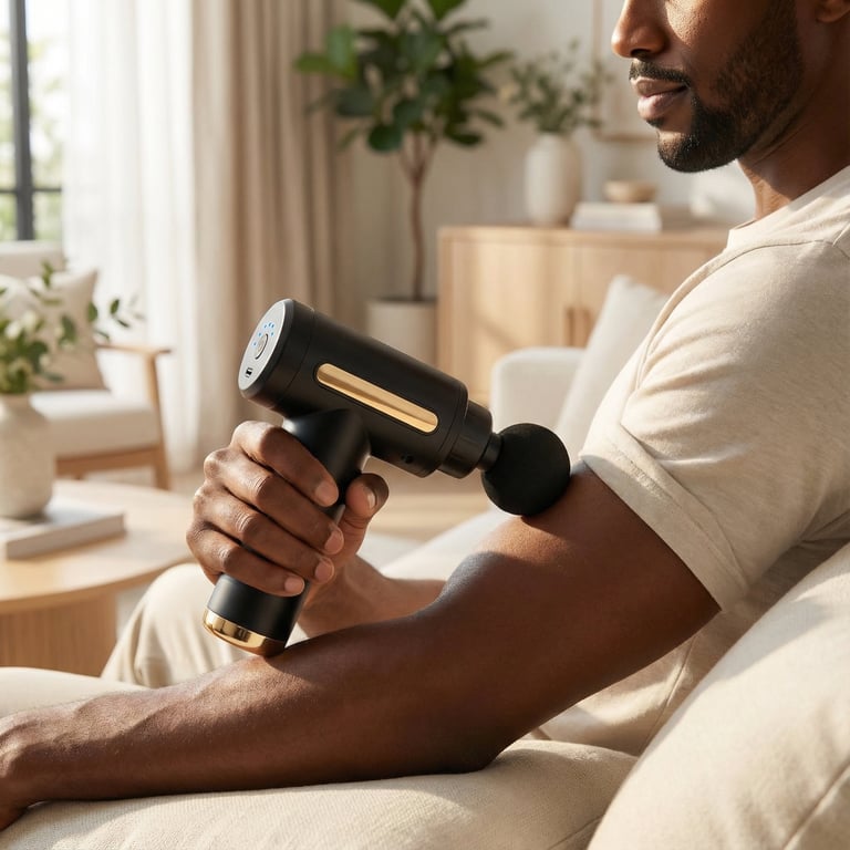 Pistolet de Massage BODYLIFE Compact 6 Vitesses 4 Têtes Profondes - vue 3