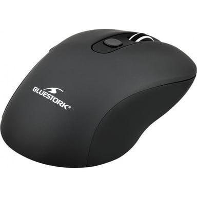 BLUESTORK Ratón inalámbrico para juegos - 2,4 Ghz - 6 botones - Negro
