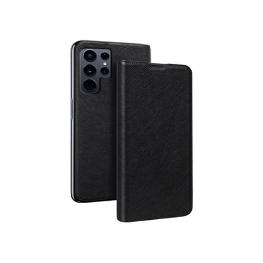 BigBen Connected Funda para Galaxy S24 Ultra con función de soporte y tarjetero Negro