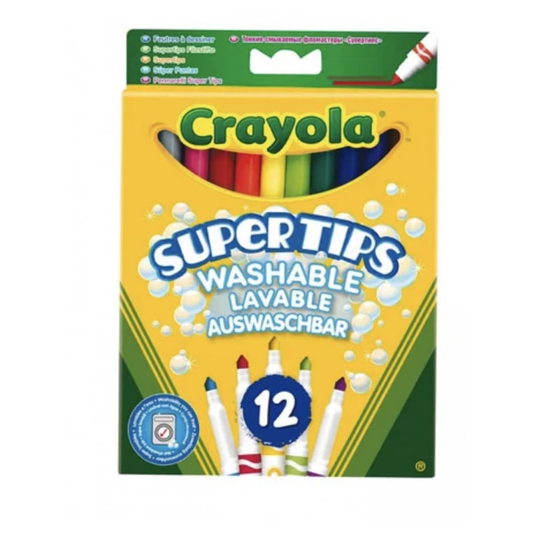 Crayola 12 Feutres A Dessiner Boîte Française Dessin - vue 1