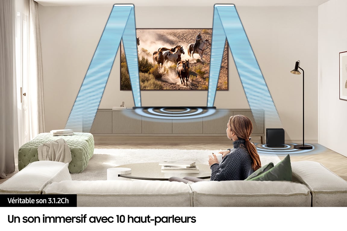 Barre De Son Samsung HW-S810D 3.1.2Ch – Dolby Atmos, 330W, Wi-Fi, Bluetooth - vue 9