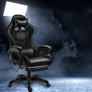 Fauteuil GAMER HP Bluetooth Gris-Noir