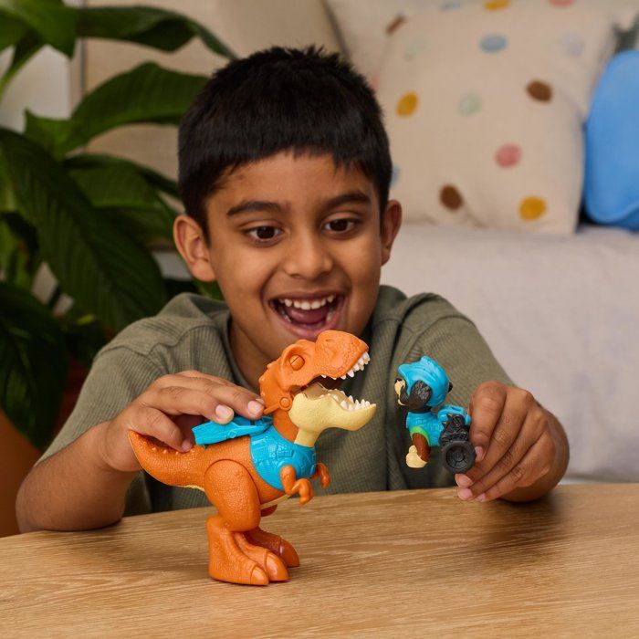 Pack 2 Figurines Roaring Pup Pals Rex La Pat Patrouille Le Film Mission Dino SPINMASTER A Partir De - vue 3