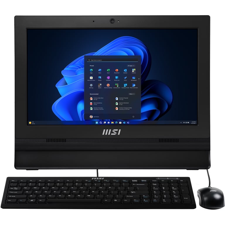 MSI Pro AP162T ADL 025XFR Intel® N N100 39 6 cm 15.6 1920 x 1080 pixels Écran tactile PC All in One 4 Go DDR4 SDRAM SSD Wi Fi 6 802.11ax Neuf - vue 2