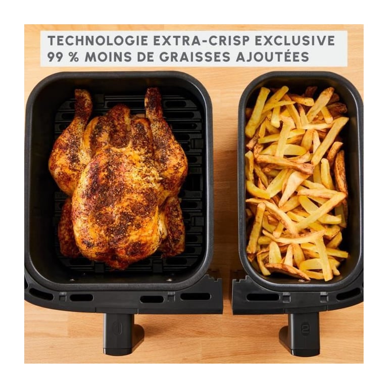 Friteuse à air Dual Easy Fry & Grill MOULINEX EZ905B20 - vue 4