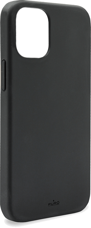 Coque Silicone Icon Noire pour iPhone 13 mini Puro
