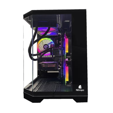 PC gamer Avanzato - AMD Ryzen 7 5800X, AMD Radeon RX 9060 XT 16GB, RAM 16 GB, M.2 1 TB, Win11 Pro, WiFi, Nero