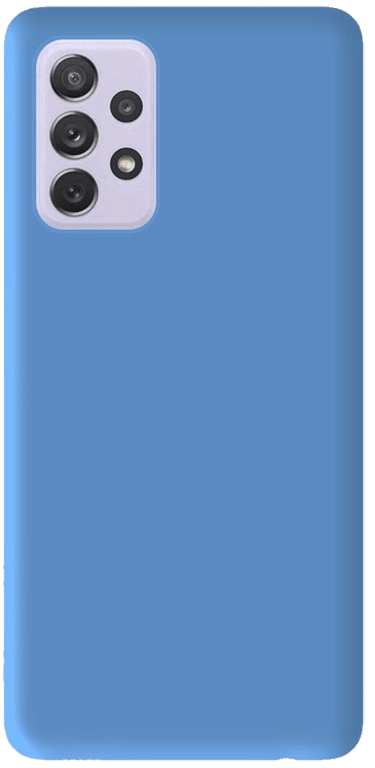 Coque silicone unie compatible Mat Bleu Samsung Galaxy A72 4G
