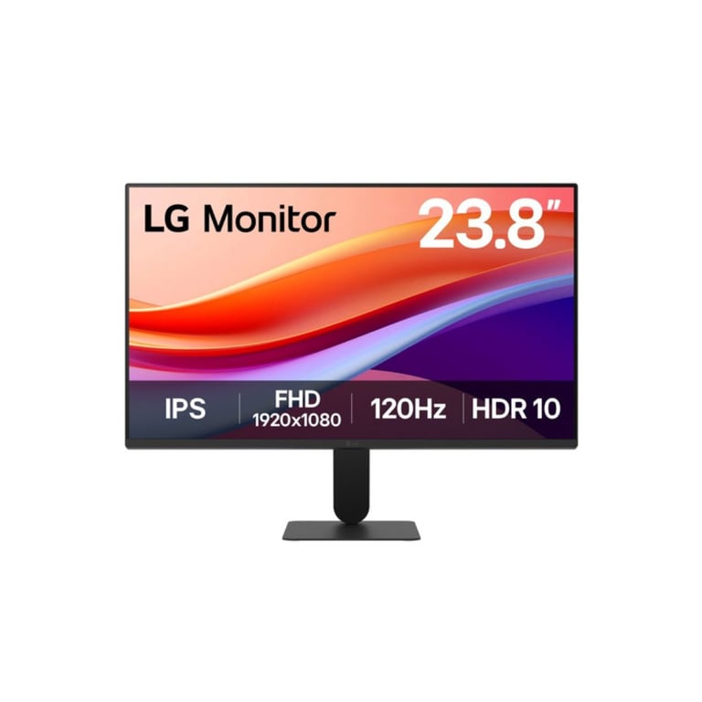 ECRAN LG 24  dalle IPS Noir 5ms 16:9 1920x1080 120Hz 250cd/m2 1500:1 HDR 10 HDMI Pied Inclinable Black Stabilizer Flicker Safe  VESA 100x100 / 24U411A-B - Neuf