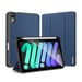 Dux Ducis Domo Custodia multiangolo con supporto e Smart Sleep Book per Apple iPad Mini 6 7,9'' 2021 Blu