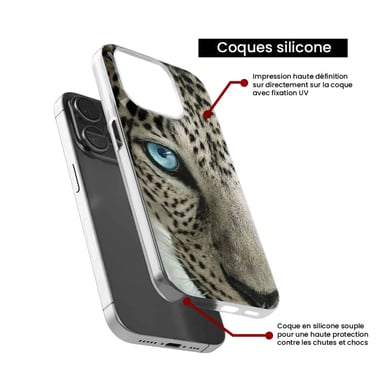 Funda de silicona - Compatible con Samsung Galaxy S22 Plus - diseño oeil de leopard
