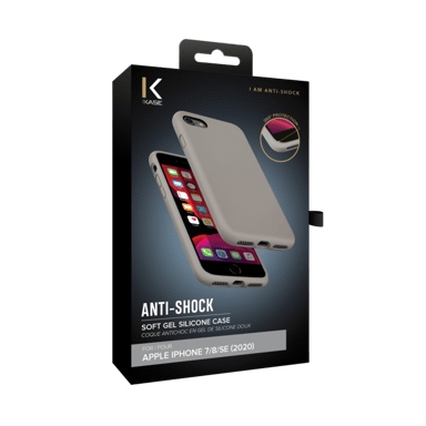 (O) Custodia antiurto in morbido silicone gel per Apple iPhone 12 mini, Rosa sabbia