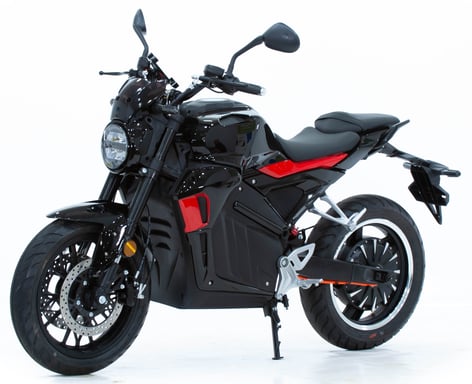 Road90 - Moto électrique 125cc - moteur 4000 W - batterie 72V 50Ah, noir brillant